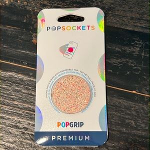 Pop socket rose gold ballerina pink glitter pop grip premium great gift